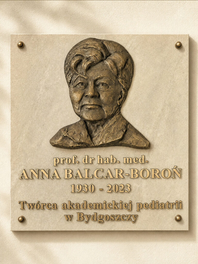 Tablica pamiątkowa prof. Anny Balcar-Boroń – Collegium Medicum UMK w Bydgoszczy