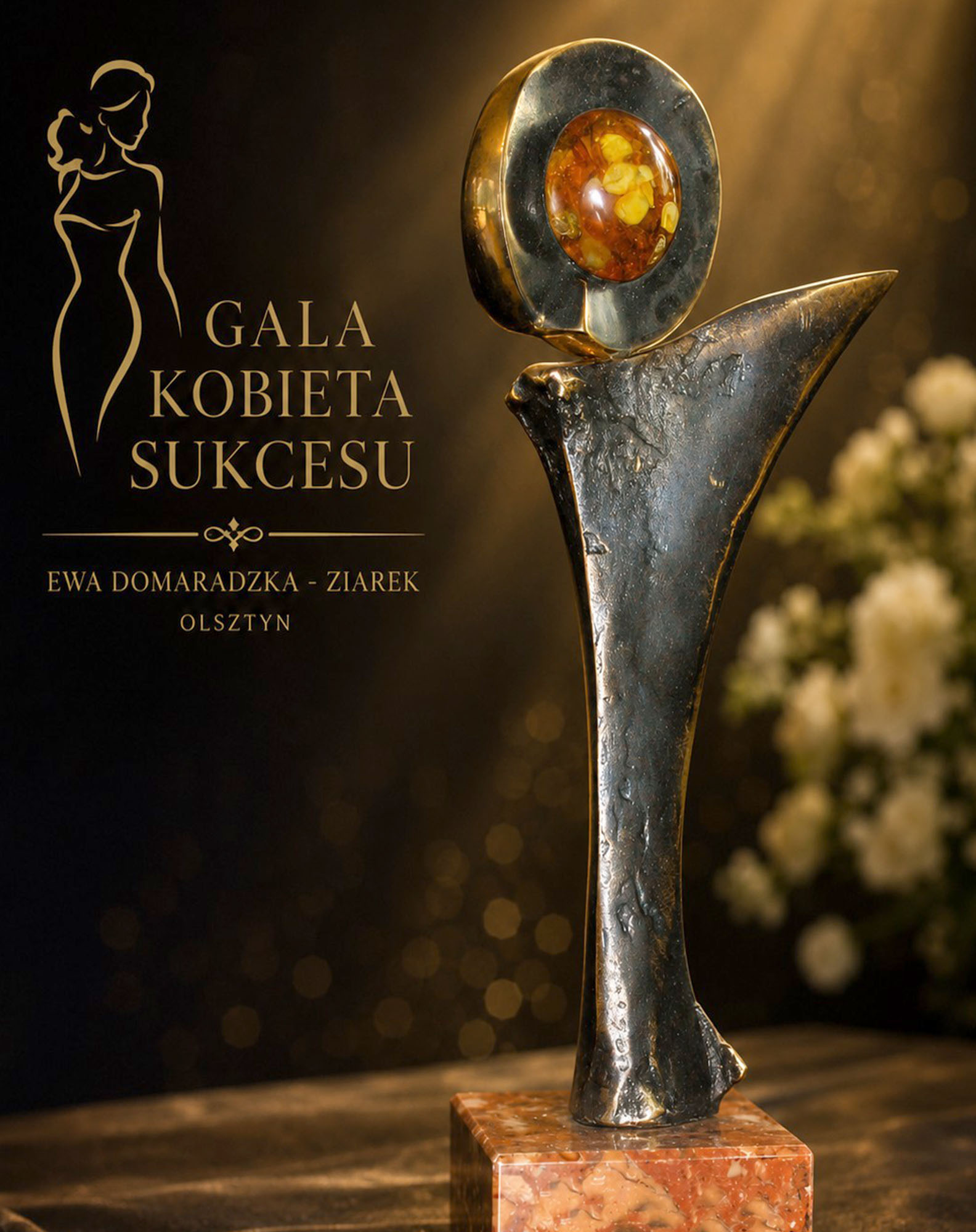 statuetka gali Kobieta Sukcesu Olsztyn