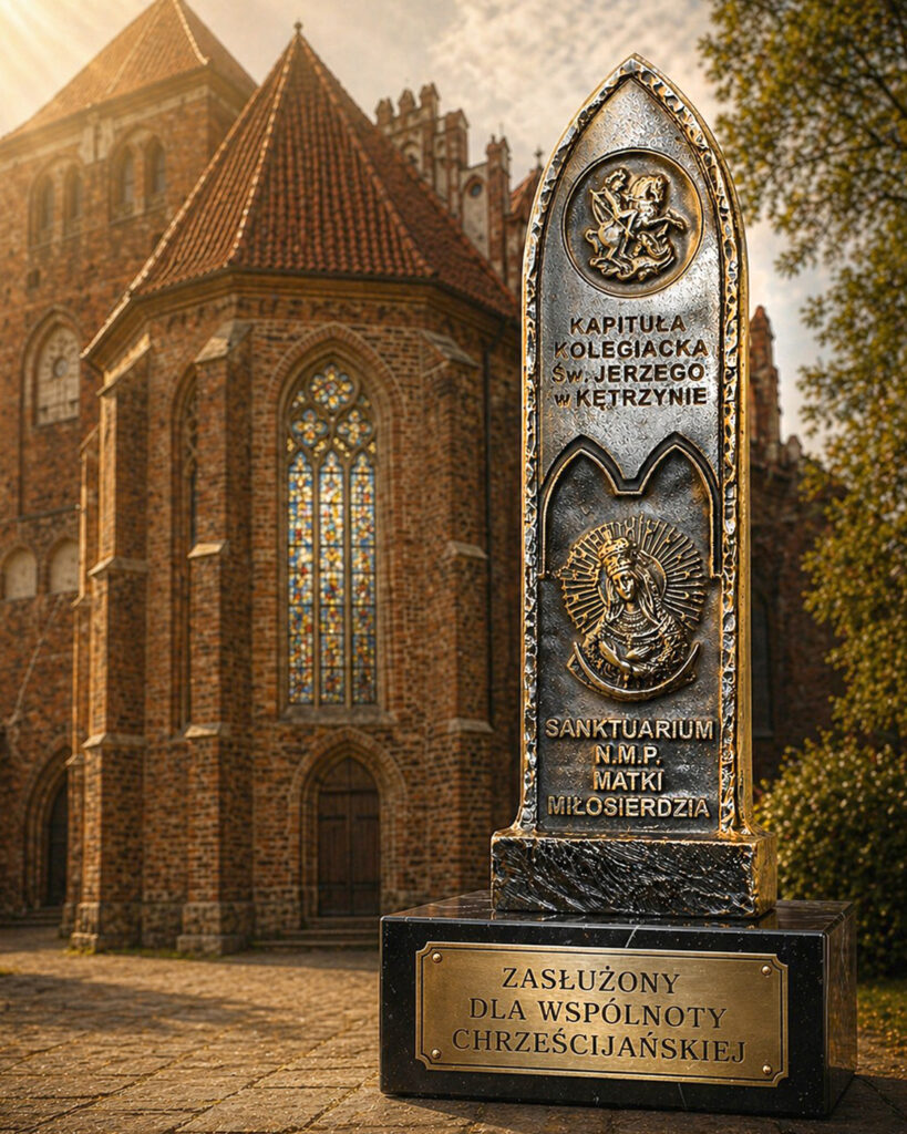 Statuetka „Zasłużony dla Wspólnoty Chrześcijańskiej” – Kapituła Kolegiacka św. Jerzego w Kętrzynie