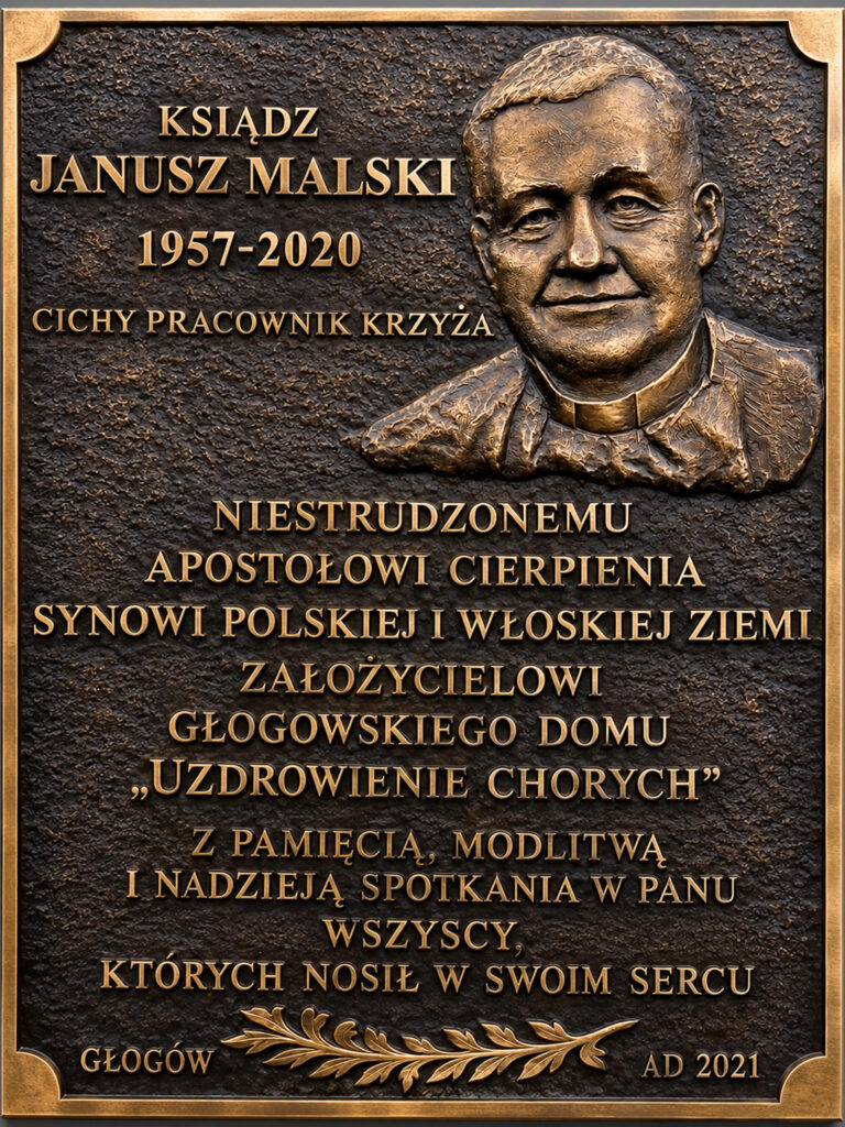 Tablica pamiątkowa ks. Janusza Malskiego – Głogów