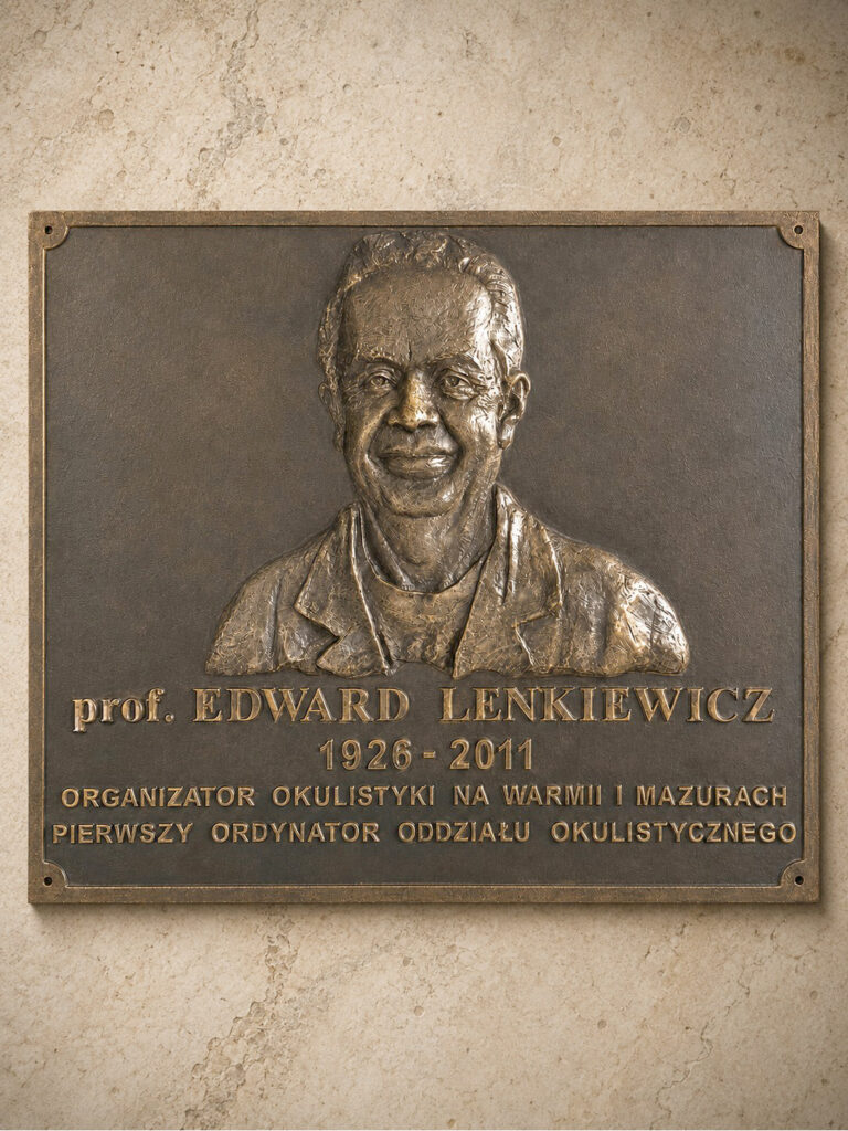 Tablica pamiątkowa prof. Edwarda Lenkiewicza – Wojewódzki Szpital Specjalistyczny w Olsztynie