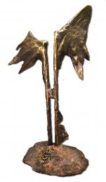 wykonanie statuetki dla: Na skrzydłach optymizmu, mosiądz patynowany wys. 53 cm
