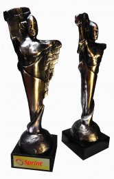 statuetka wykonana dla: Firma SPRINT z Olsztyna - Złoty Cyborg