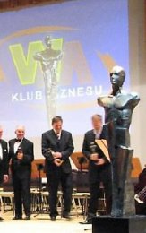 projekt statuetki dla: Gala wręczenia statuetki Osobowość Roku Warmii i Mazur